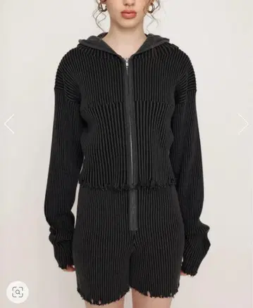 [ 세트 ] CRUSH KNIT HOODIE/CRUSH RIB 숏팬츠