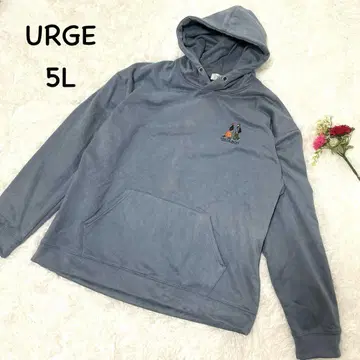 아지 [ 5L ] 후드 부착 캐주얼 후드티 캐릭터 자수 안감 기모