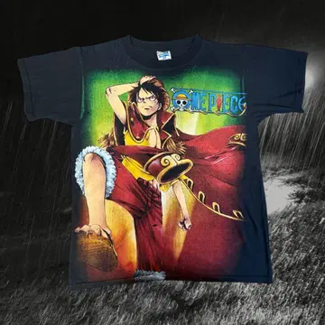 원피스 빈티지 멕시칸 부트 애니메이션 티셔츠