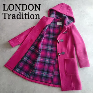 [ 새상품급 ] 런던 트래디션 더플 코트 체크 무늬 36