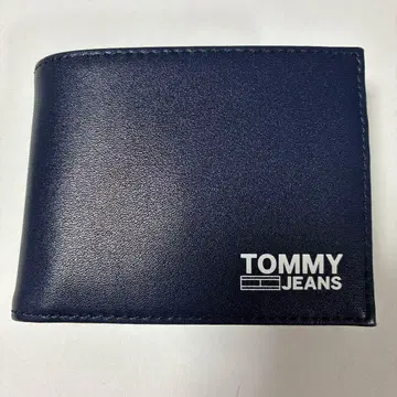 TOMMY JEANS 네이비 이단 접이식 지갑/미사용품