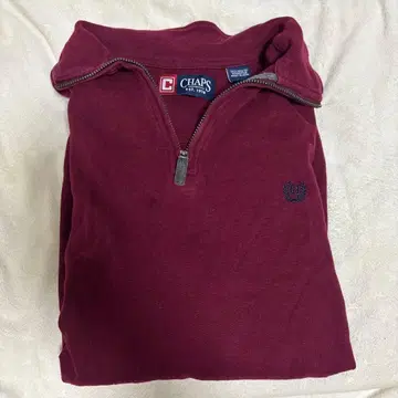 CHAPS 버건디 지퍼 트레이닝복 M
