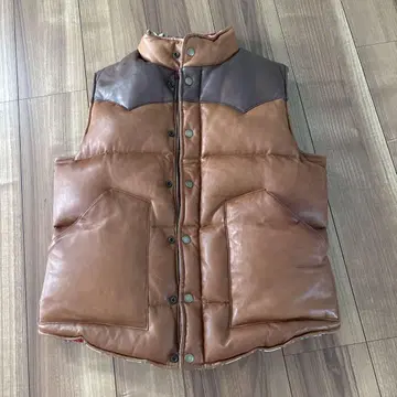 Y'2LEATHER의 가죽 다운 베스트