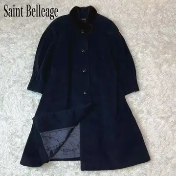 Saint Belleage 캐시미어 100% 롱 코트 블랙 빅 사이즈