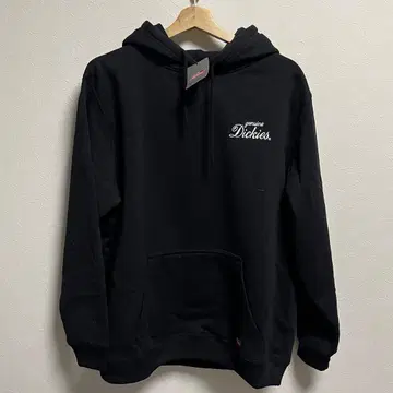 새상품 GENUINE DICKIES 후드티 속기모 블랙 L 자수