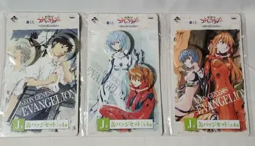 제일복권 에바 캔뱃지 세트 3종