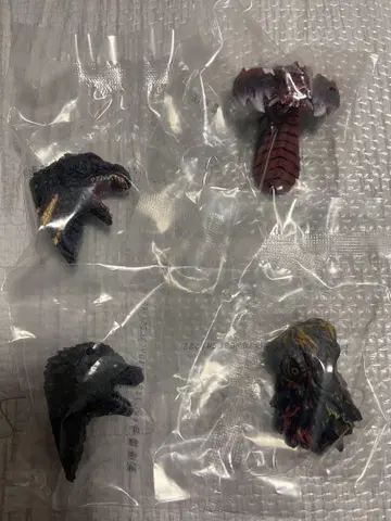 제일복권 고질라 괴수난무 E상 몬스터 헤드 마그넷 전 4종 세트