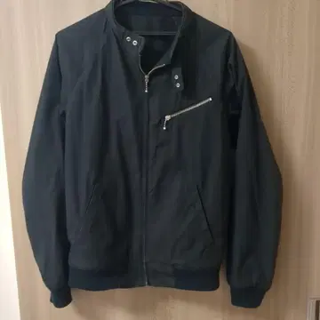 BEAMS 블랙 라이더스 자켓 블루종