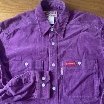 90's Budweiser 버드와이저 코듀로이 셔츠 M 사이즈 빅