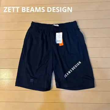 새상품 ZETT BEAMS DESIGN 하프 팬츠 네이비 Osize