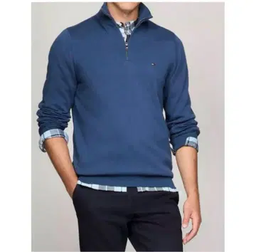 무료배송 새상품 TOMMY HILFIGER 1/4 지퍼 니트 스웨터 XL