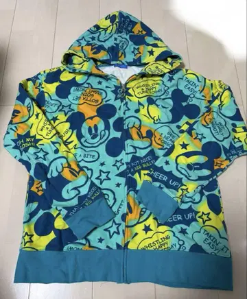 Disney resort 미키 올 패턴 후드티 LL 사이즈