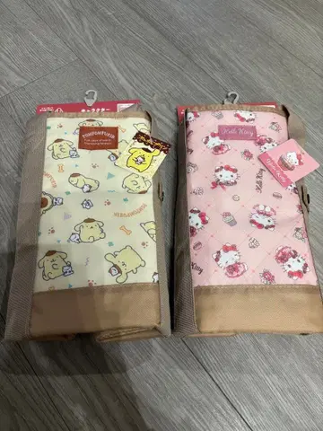 [택 포함 새상품] 산리오 헬로키티 폼폼푸딩 보냉백 대용량 2개