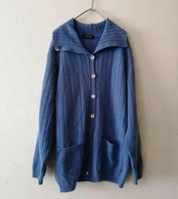 90s 빈티지 일본제 파랑 가디건