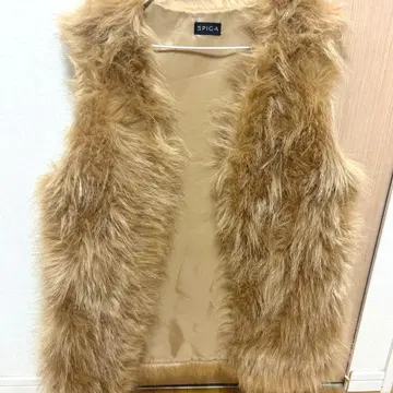 [ SPIGA ] 퍼 베스트 베이지