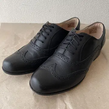 새상품급 클락스 함블 오크 블랙 가죽 24cm 여성용 가죽 신발
