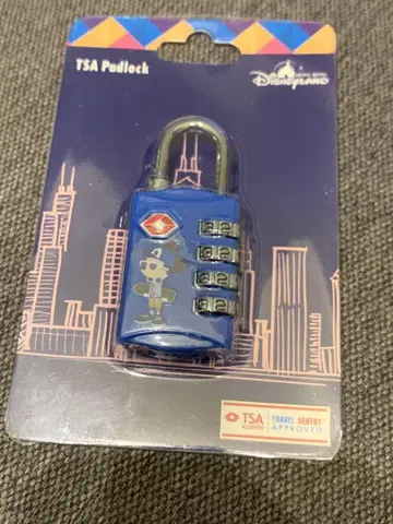 디즈니랜드 TSA 패드락 파랑
