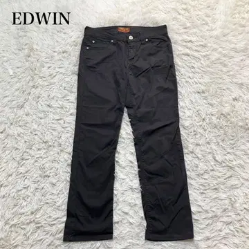 EDWIN 스트레치 블랙 데님 빈티지 머신 워셔블 무지
