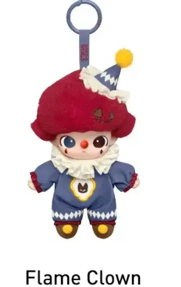 WHY SO SERIOUS 봉제 인형 펜던트 Flame Clown