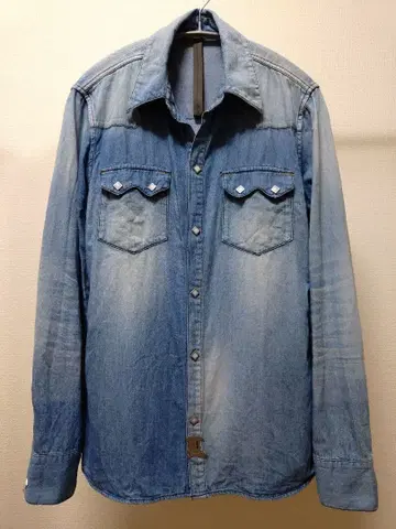STRUM 스트럼 5.3oz 오가닉 코튼 데님 웨스턴 셔츠