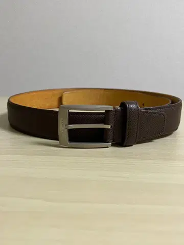 아쿠아 스큐텀 Aquascutum 벨트 짙은 갈색 실버 버클