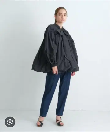 카듀네 CADUNE 보타이 벌룬 블라우스