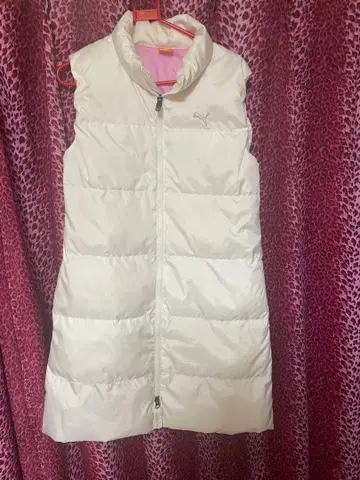 PUMA 다운 원피스 M 화이트