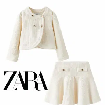 ZARA 셋업 스커트 자켓 아이보리