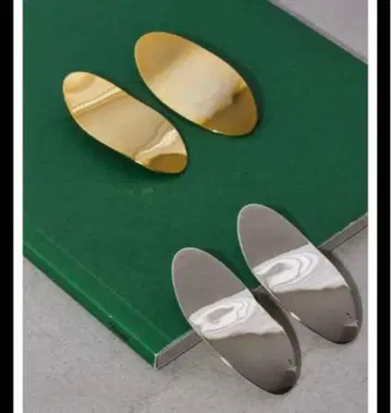 TODAYFUL Oval Plate Pierce / gold