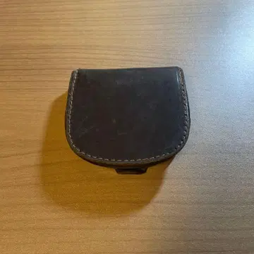 다크 브라운 가죽 코인 케이스
