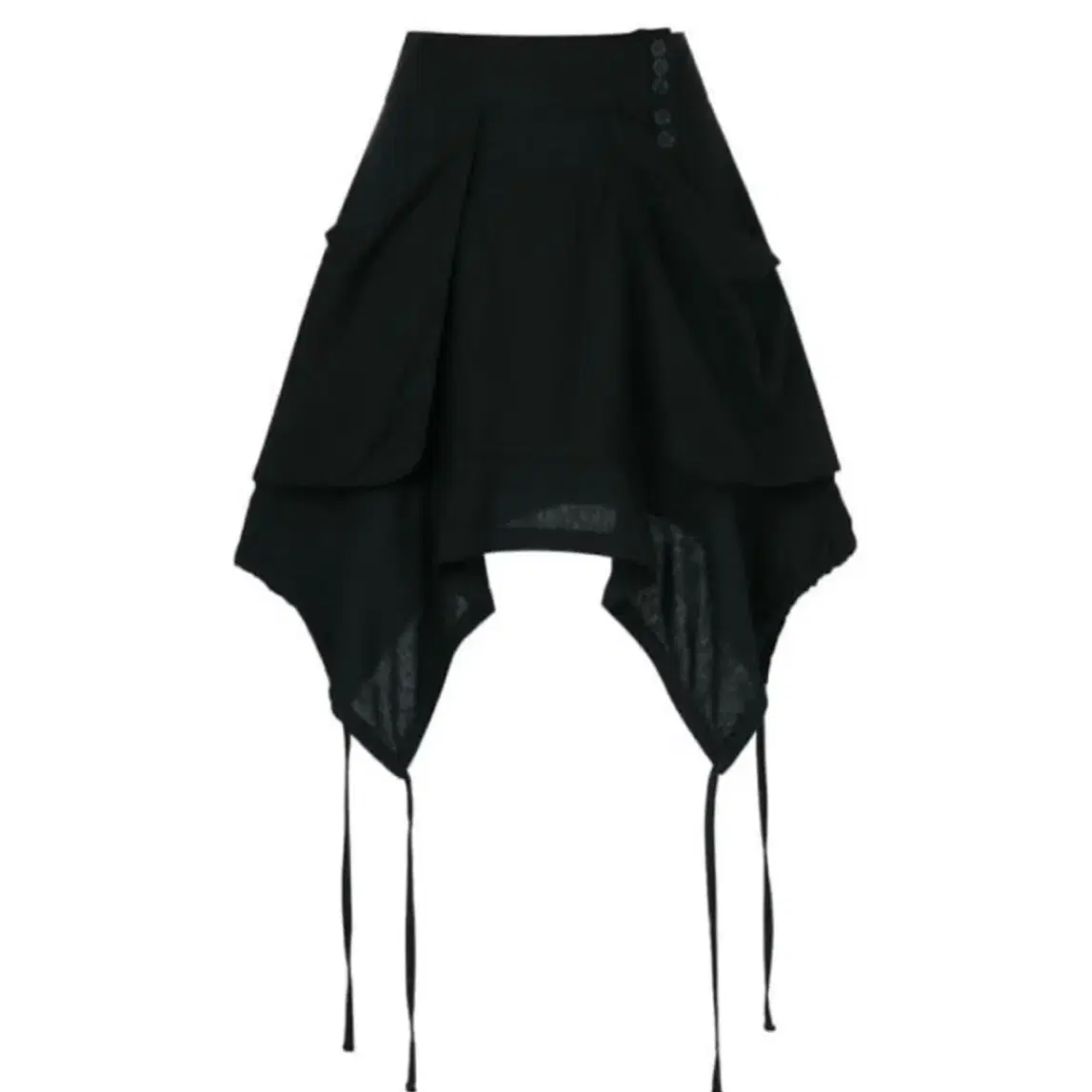 COYSEIO | 코이세이오 Koiseio Sweat Wrap Skirt Charcoal 2 on