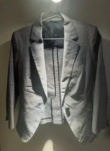 THE SUIT COMPANY 그레이 체크 무늬 자켓