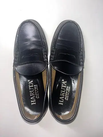 HARUTA 블랙 로퍼
