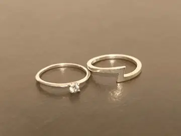 e.m. 이엠 핑키링 반지 2개 묶음 판매