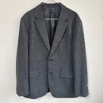 유니클로 울 블렌드 자켓 다크 그레이 XL