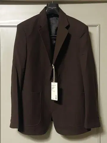 미사용 새상품 무지 라보 유니폼 소재로 만든 블레이저 브라운