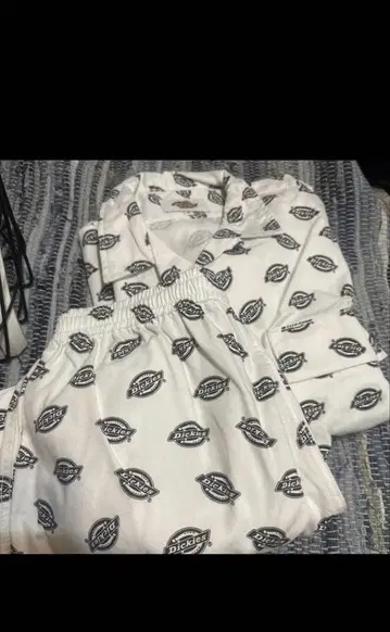 Dickies 로고 패턴 셔츠 팬츠 셋업