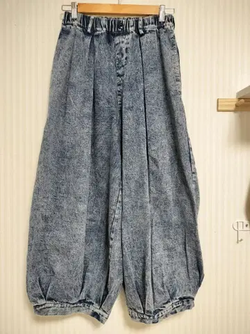 카케라 벌룬 실루엣 데님 팬츠 와이드