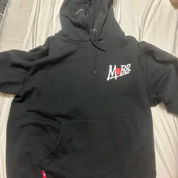 MoBB 블랙 하트 후드티 XL