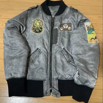 grunge fade flight jacket 타입 리버서블
