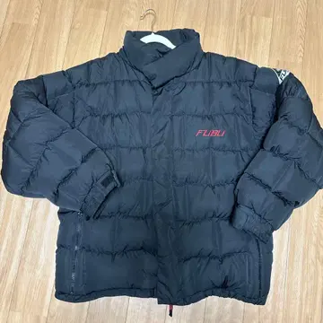 FUBU 다운 자켓 블랙 빨간색