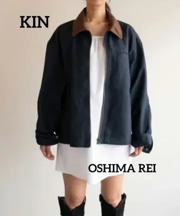 새상품급 OSHIMA REI KIN 워크 자켓 오오시마레이