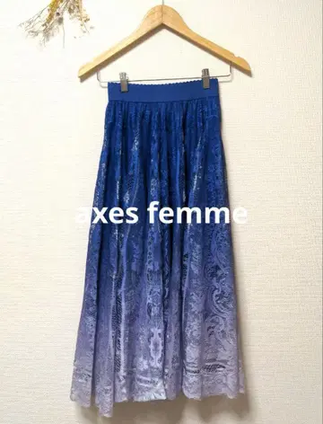 axes femme 엑시즈팜 그라데 레이스 서큘러 스커트