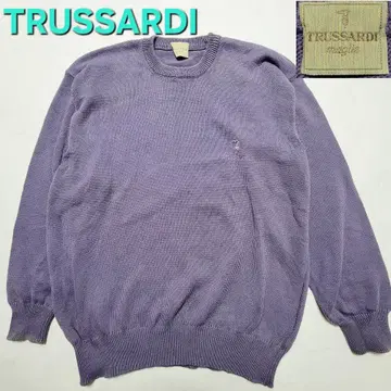 TRUSSARDI 라벤더 니트 스웨터 이탈리아제