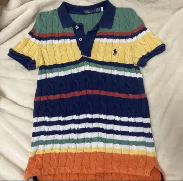 폴로 랄프로렌 케이블 니트 피케 셔츠 M