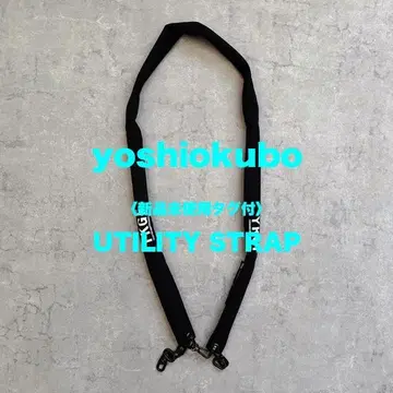 [미사용 새상품 택 포함] yoshiokubo 체인 스트랩 BLACK