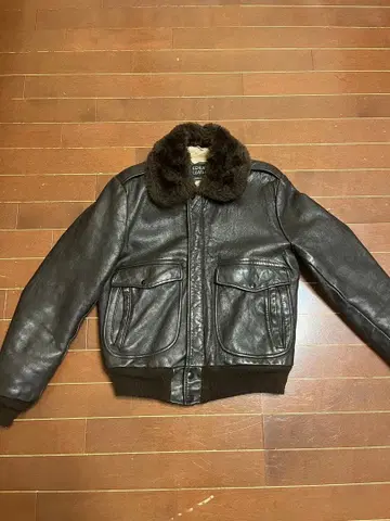 G-1 플라이트 자켓 가죽 자켓 80s 천연 가죽