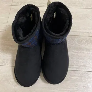 Harris Tweed 어그 부츠 M 중간 블랙 시마무라