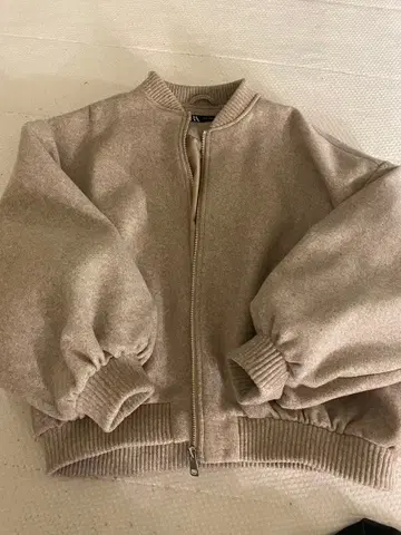 ZARA 베이지 블루종 S