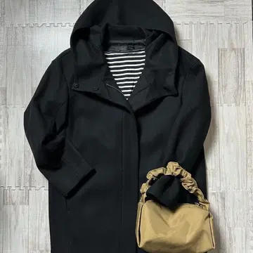 UNTITLED 언타이틀 후드 코트 블랙